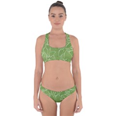 Katsushika Hokusai, Egrets From Quick Lessons In Simplified Drawing Cross Back Hipster Bikini Set by Valentinaart