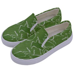 Katsushika Hokusai, Egrets From Quick Lessons In Simplified Drawing Kids  Canvas Slip Ons by Valentinaart