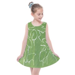 Katsushika Hokusai, Egrets From Quick Lessons In Simplified Drawing Kids  Summer Dress by Valentinaart