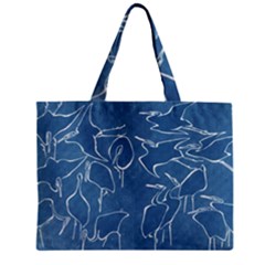 Katsushika Hokusai, Egrets From Quick Lessons In Simplified Drawing Zipper Mini Tote Bag by Valentinaart