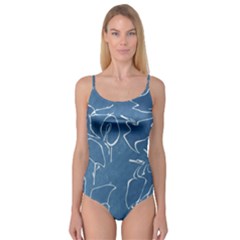 Katsushika Hokusai, Egrets From Quick Lessons In Simplified Drawing Camisole Leotard  by Valentinaart