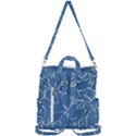 Katsushika Hokusai, Egrets from quick lessons in simplified drawing Crossbody Backpack View3