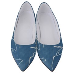 Katsushika Hokusai, Egrets From Quick Lessons In Simplified Drawing Women s Low Heels by Valentinaart