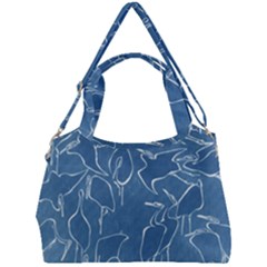 Katsushika Hokusai, Egrets From Quick Lessons In Simplified Drawing Double Compartment Shoulder Bag