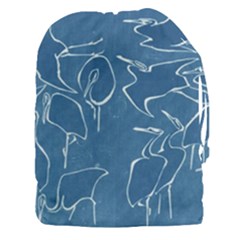 Katsushika Hokusai, Egrets From Quick Lessons In Simplified Drawing Drawstring Pouch (xxxl) by Valentinaart