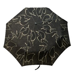 Katsushika Hokusai, Egrets From Quick Lessons In Simplified Drawing Folding Umbrellas by Valentinaart