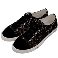 Katsushika Hokusai, Egrets From Quick Lessons In Simplified Drawing Men s Low Top Canvas Sneakers by Valentinaart