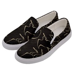 Katsushika Hokusai, Egrets From Quick Lessons In Simplified Drawing Men s Canvas Slip Ons by Valentinaart