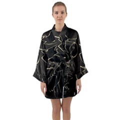 Katsushika Hokusai, Egrets From Quick Lessons In Simplified Drawing Long Sleeve Kimono Robe by Valentinaart