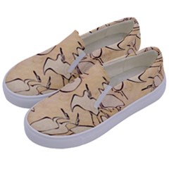 Katsushika Hokusai, Egrets From Quick Lessons In Simplified Drawing Kids  Canvas Slip Ons by Valentinaart