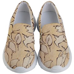 Katsushika Hokusai, Egrets From Quick Lessons In Simplified Drawing Kids  Lightweight Slip Ons by Valentinaart