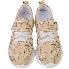 Katsushika Hokusai, Egrets From Quick Lessons In Simplified Drawing Women s Velcro Strap Shoes by Valentinaart