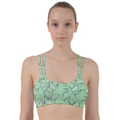 Katsushika Hokusai, Egrets From Quick Lessons In Simplified Drawing Line Them Up Sports Bra by Valentinaart