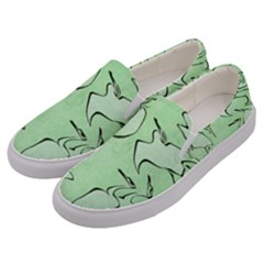 Katsushika Hokusai, Egrets From Quick Lessons In Simplified Drawing Men s Canvas Slip Ons by Valentinaart