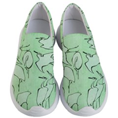 Katsushika Hokusai, Egrets From Quick Lessons In Simplified Drawing Women s Lightweight Slip Ons by Valentinaart