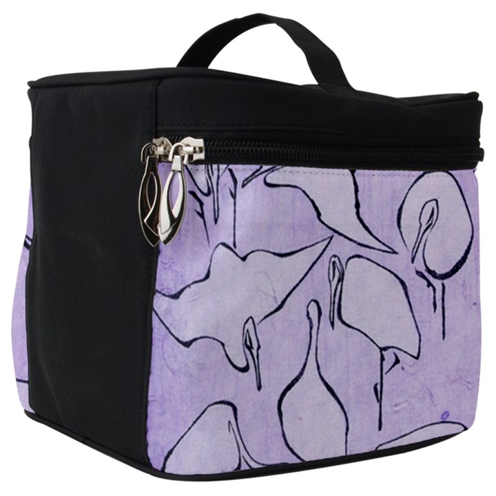 Katsushika Hokusai, Egrets from quick lessons in simplified drawing Make Up Travel Bag (Big)