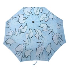 Katsushika Hokusai, Egrets From Quick Lessons In Simplified Drawing Folding Umbrellas by Valentinaart