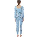 Katsushika Hokusai, Egrets from quick lessons in simplified drawing Long Sleeve Catsuit View2