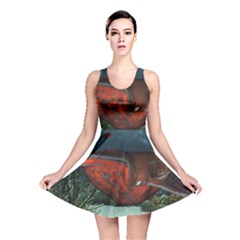 Awesome Mechanical Whale In The Deep Ocean Reversible Skater Dress by FantasyWorld7