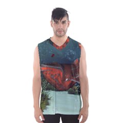 Awesome Mechanical Whale In The Deep Ocean Men s Basketball Tank Top by FantasyWorld7