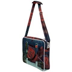 Awesome Mechanical Whale In The Deep Ocean Cross Body Office Bag by FantasyWorld7