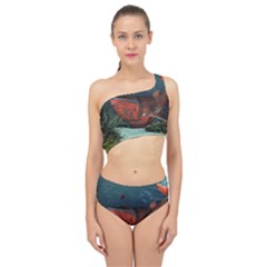 Awesome Mechanical Whale In The Deep Ocean Spliced Up Two Piece Swimsuit by FantasyWorld7