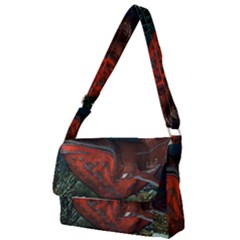 Awesome Mechanical Whale In The Deep Ocean Full Print Messenger Bag by FantasyWorld7