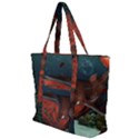 Awesome Mechanical Whale In The Deep Ocean Zip Up Canvas Bag View1