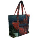 Awesome Mechanical Whale In The Deep Ocean Zip Up Canvas Bag View2