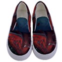 Awesome Mechanical Whale In The Deep Ocean Kids  Canvas Slip Ons View1