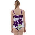 Purple Star Clematis - Vintage Design Twist Front Tankini Set View2