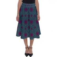 Lovely Ornate Hearts Of Love Perfect Length Midi Skirt by pepitasart