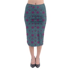 Lovely Ornate Hearts Of Love Midi Pencil Skirt by pepitasart