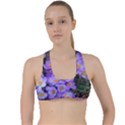 Signs of spring purple crocua Criss Cross Racerback Sports Bra View1