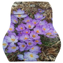 Signs Of Spring Purple Crocua Car Seat Back Cushion  by Riverwoman