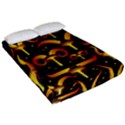 Stylised Horns Black Pattern Fitted Sheet (California King Size) View2