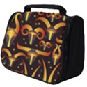 Stylised Horns Black Pattern Full Print Travel Pouch (Big) View1