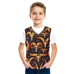 Stylised Horns Black Pattern Kids  Sportswear by HermanTelo