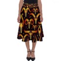 Stylised Horns Black Pattern Perfect Length Midi Skirt View1