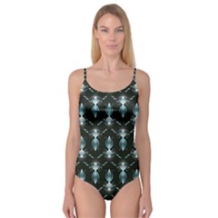 Seamless Pattern Background Black Camisole Leotard 