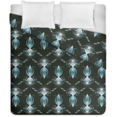 Seamless Pattern Background Black Duvet Cover Double Side (california King Size)