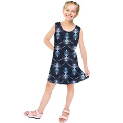 Seamless Pattern Background Black Kids  Tunic Dress