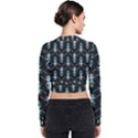 Seamless Pattern Background Black Long Sleeve Zip Up Bomber Jacket View2