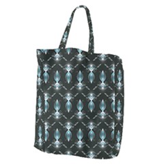 Seamless Pattern Background Black Giant Grocery Tote