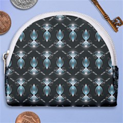 Seamless Pattern Background Black Horseshoe Style Canvas Pouch