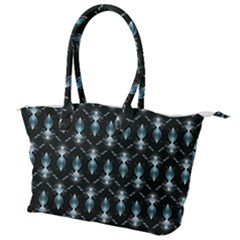 Seamless Pattern Background Black Canvas Shoulder Bag