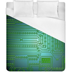 Board Conductors Circuits Duvet Cover (california King Size) by HermanTelo