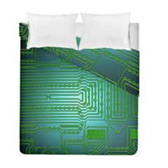 Board Conductors Circuits Duvet Cover Double Side (full/ Double Size)