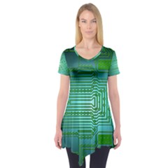 Board Conductors Circuits Short Sleeve Tunic 