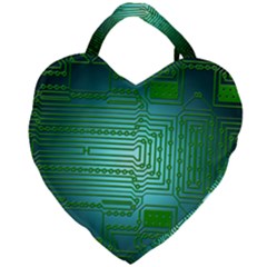 Board Conductors Circuits Giant Heart Shaped Tote by HermanTelo